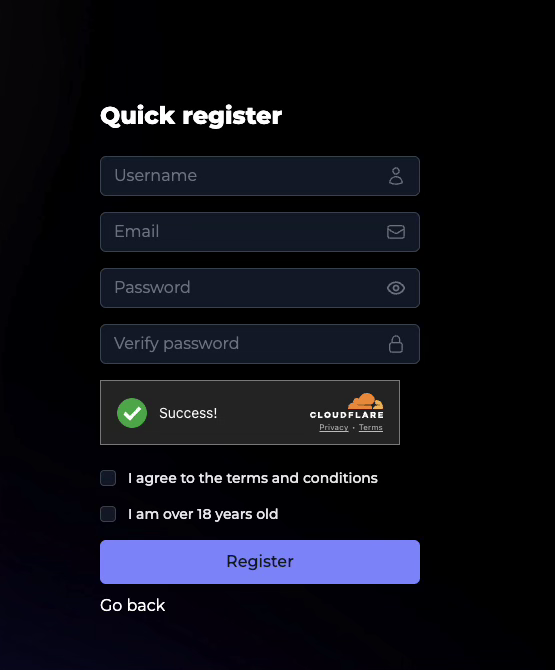 Formularul de inregistrare